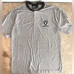 NFL Vintage Raiders 90’s Button Collar Tee